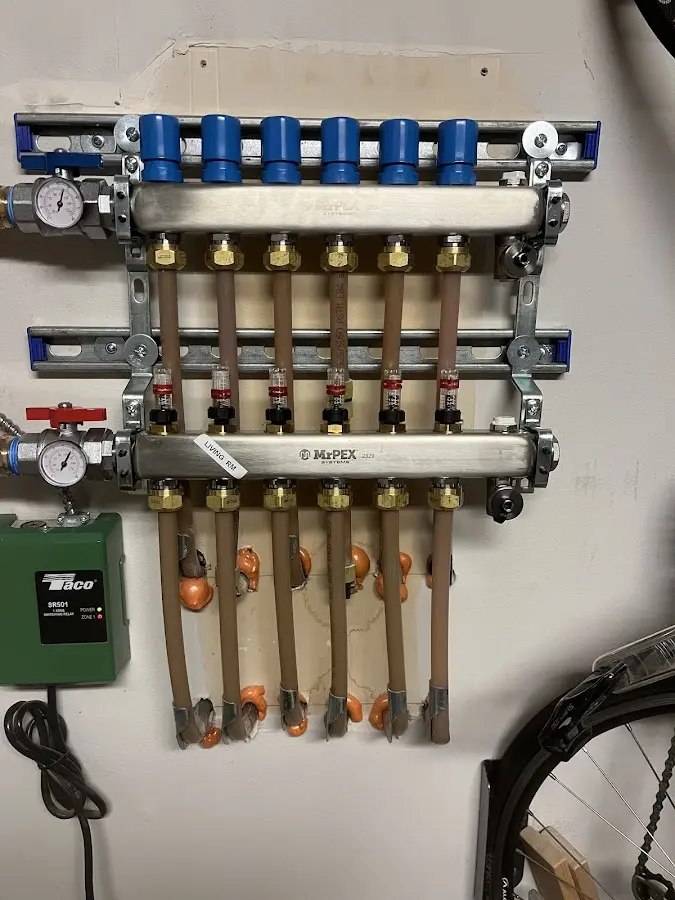 Plumber performing Gas Line Installation at a residential property in Lincolnwood